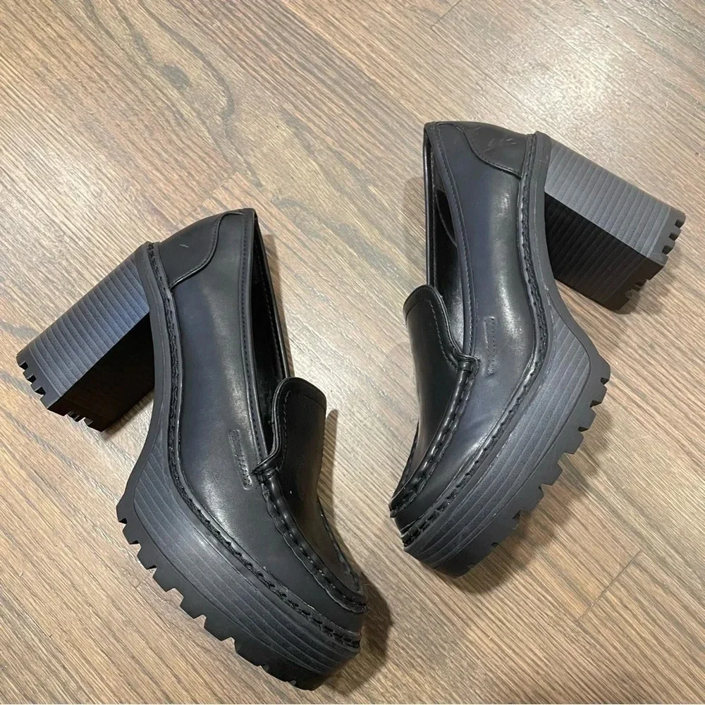 New York & Co Y2K Chunky Platform Loafers